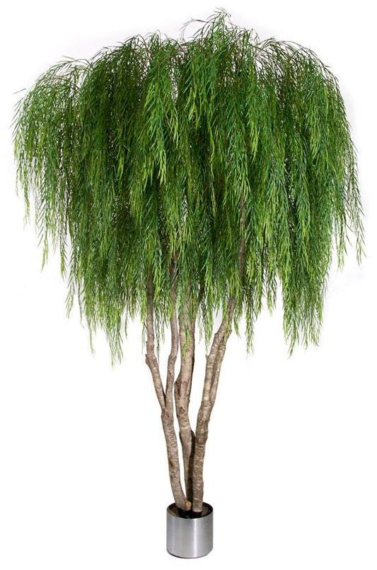 Artificial 15 Foot Custom Weeping Willow Tree | Regular or Fire Retardant