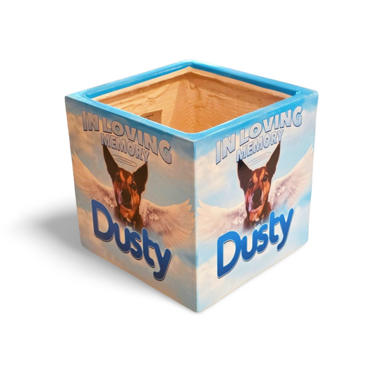 Custom-Printed Wrapped Planter Small Square