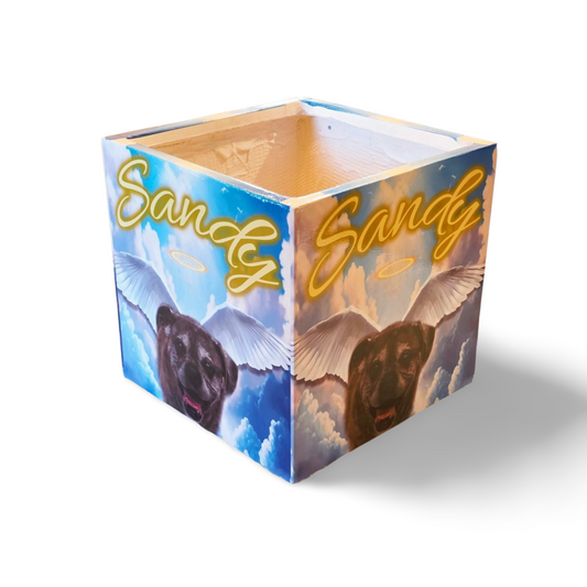 Custom-Printed Wrapped Planter Large Square