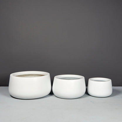 Short Hayden Tapered Round Planter