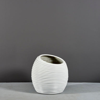 Spiral Modern Globe Planter