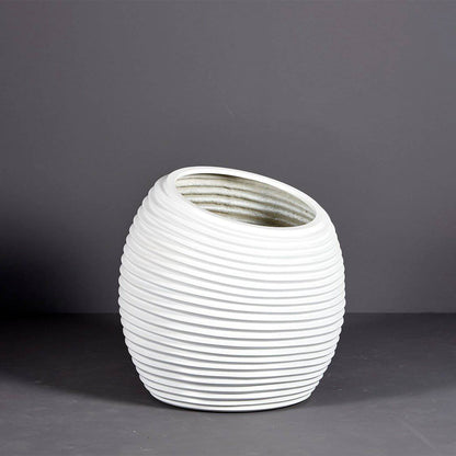 Spiral Modern Globe Planter