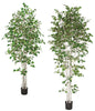 Artificial 7 Ft. or 9 Ft. Tall White Birch Trees