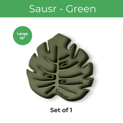 Tera Sausr - Leaf-shaped Pot Saucer - Drip tray for houseplants - Humidity tray
