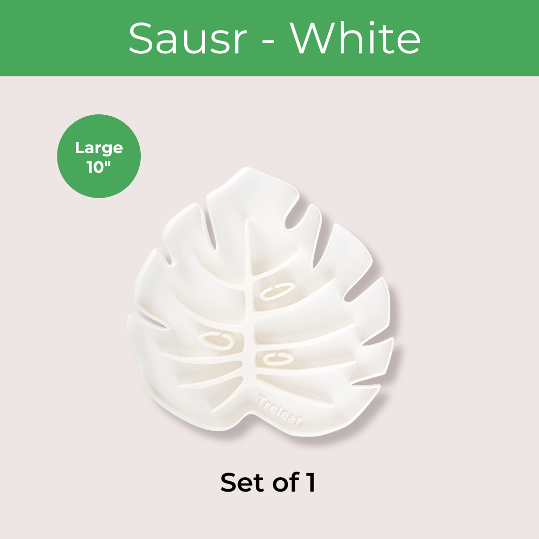 Tera Sausr - Leaf-shaped Pot Saucer - Drip tray for houseplants - Humidity tray