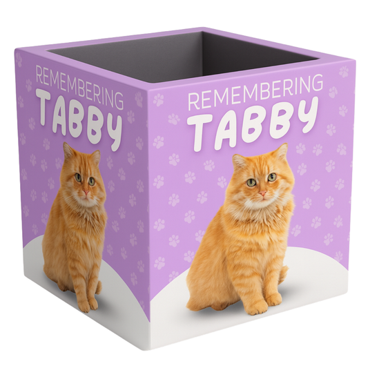 Custom Wrapped Planter - Tabby Template