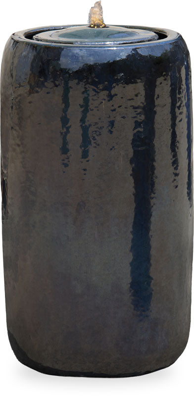 Tall Cilindro Fountain with LED Light